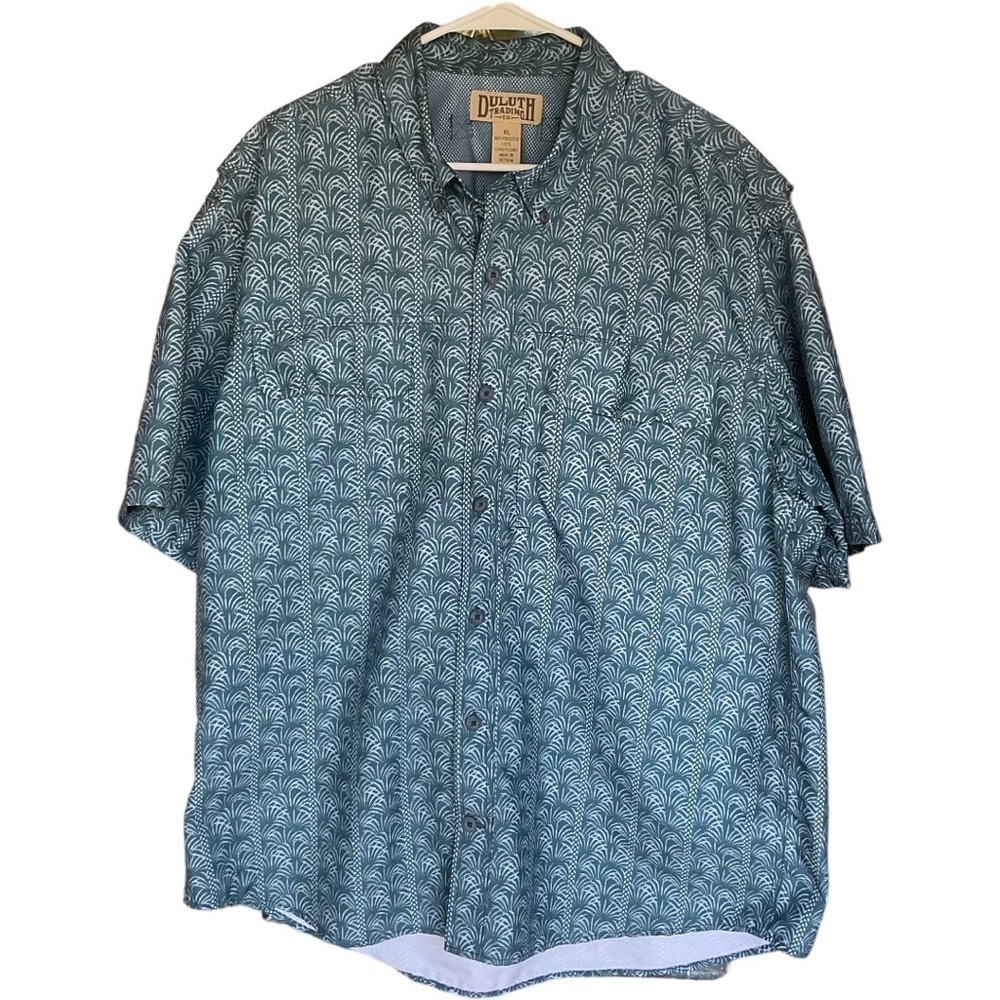 DULUTH TRADING CO. SHIRT MENS VENTED FISHING, CAMPING SHIRT SIZE XL